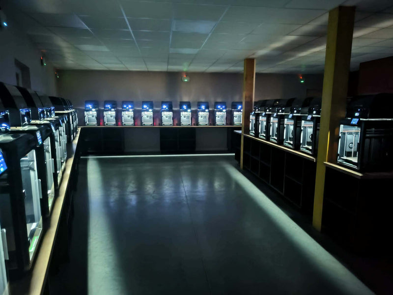 Rangées machines OPEN3D FRANCE — vue panoramique